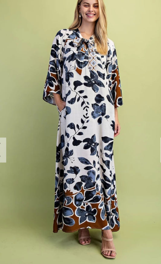 The Leaf Print Maxi