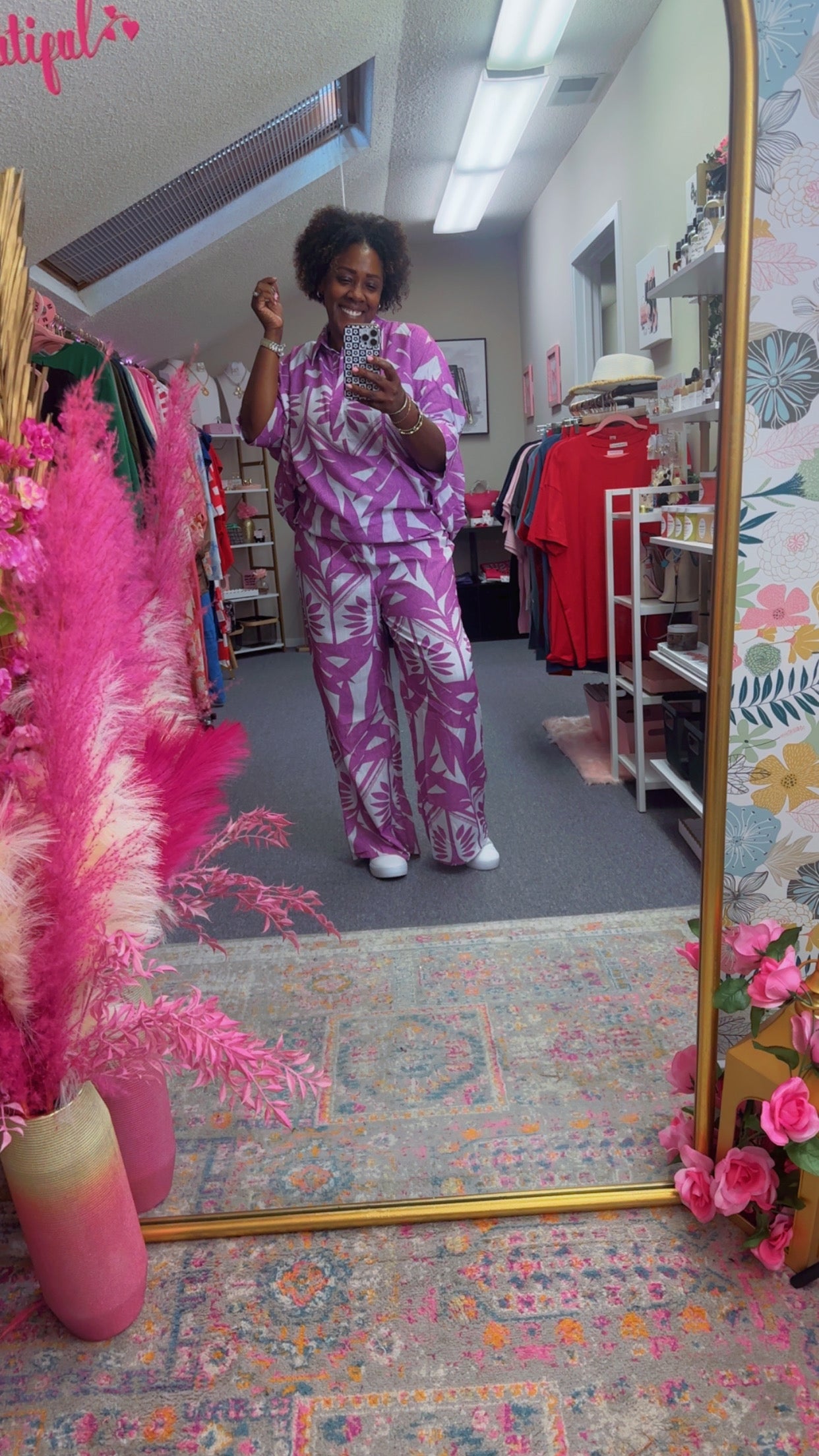 The Purple Palms Top