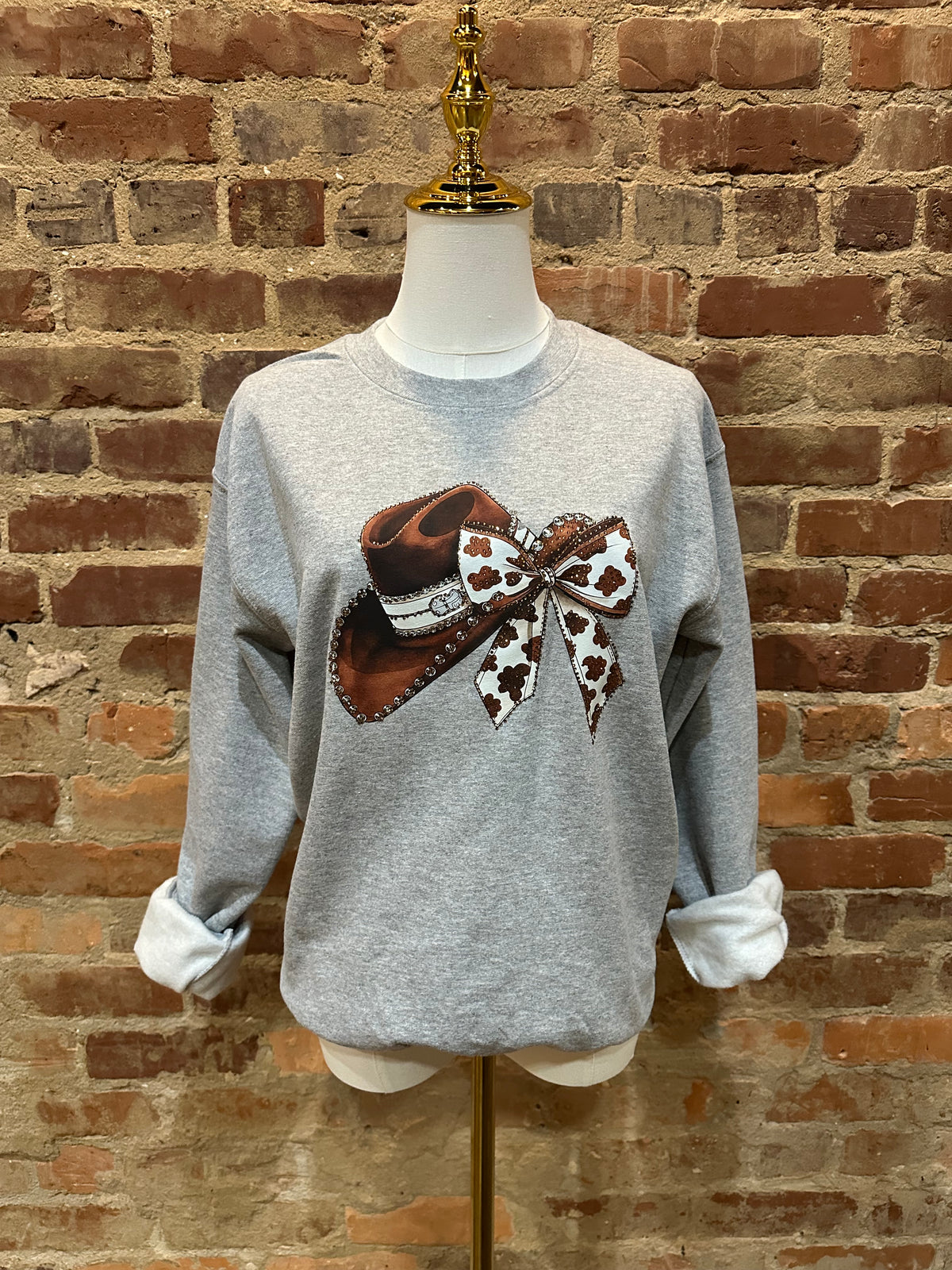 The Bling Cowgirl Hat Sweatshirt