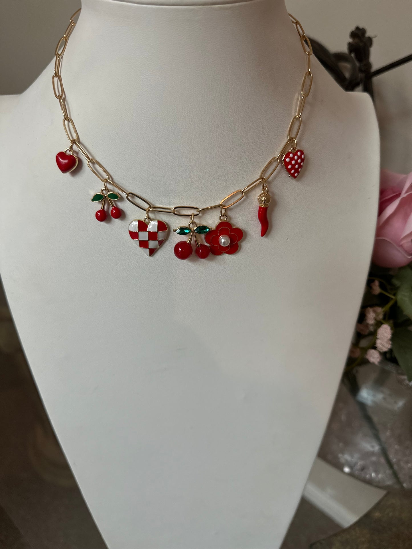 The Cherry Pop Charm Necklace