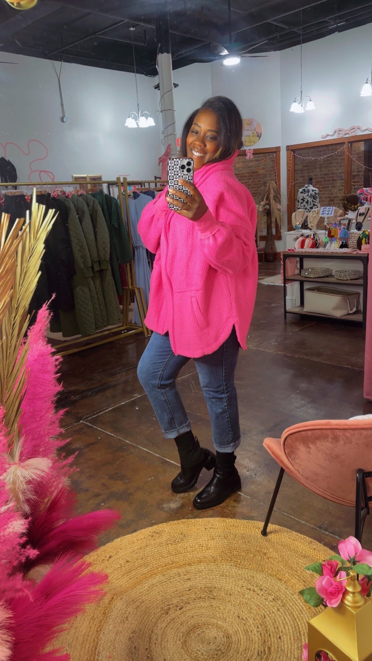 The Bubblegum Sherpa Jacket