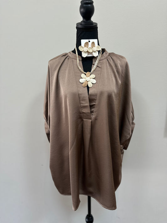 The Satin Curves Blouse