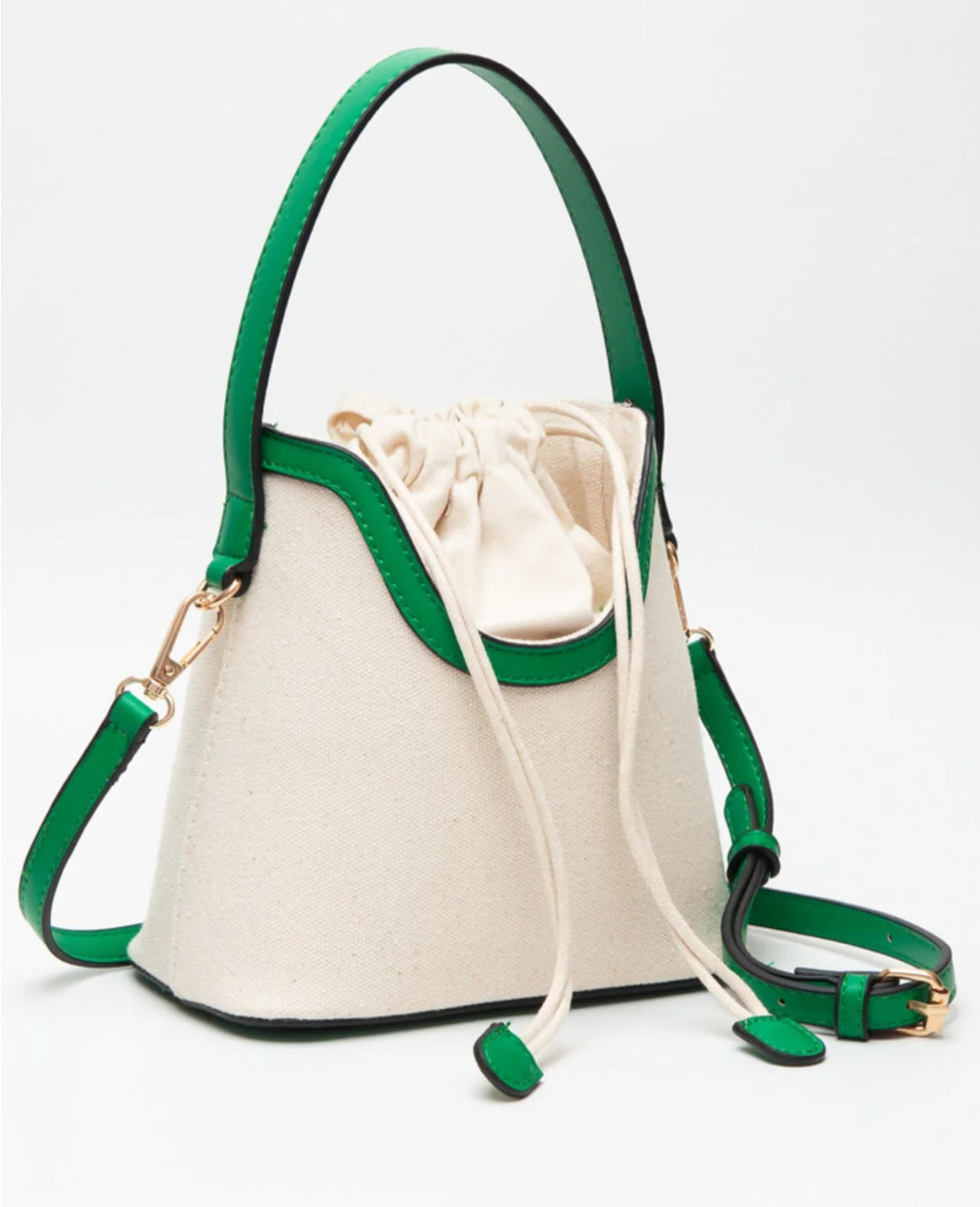The Kiersten Canvas Drawstring Satchel Bag