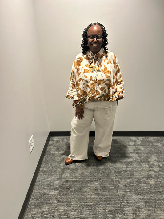 The Ruffled Leaf Blouse