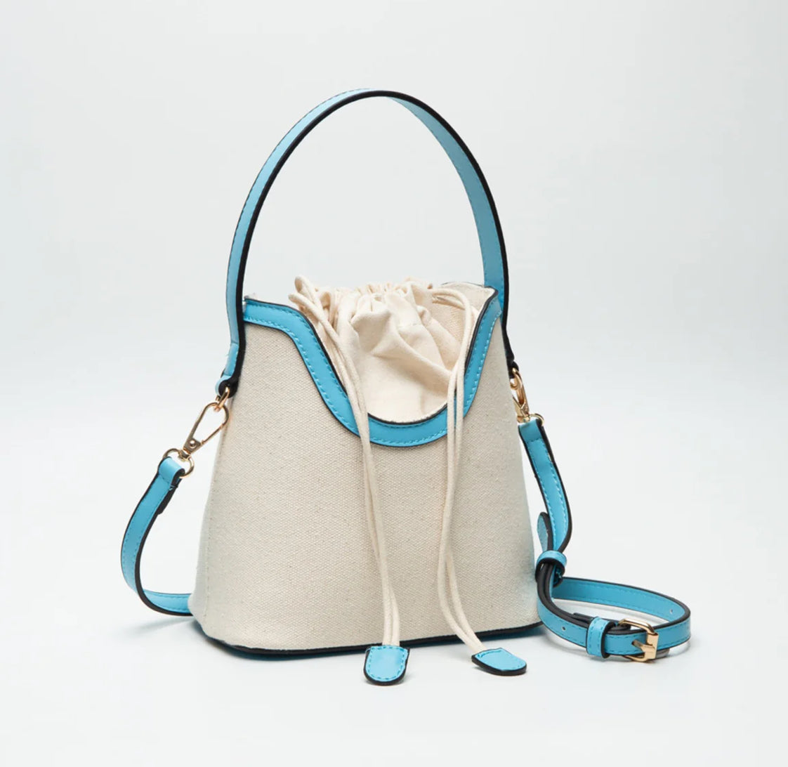 The Kiersten Canvas Drawstring Satchel Bag