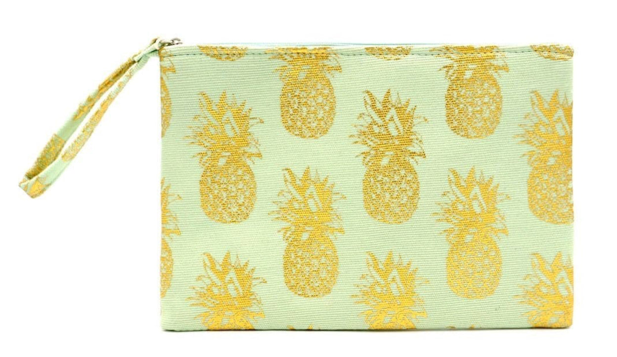 The Gold Foil Pineapple Pouch/Make-up Bag