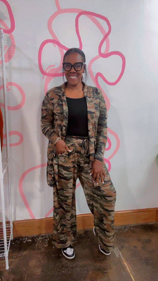 The Camo Beauty Cardigan