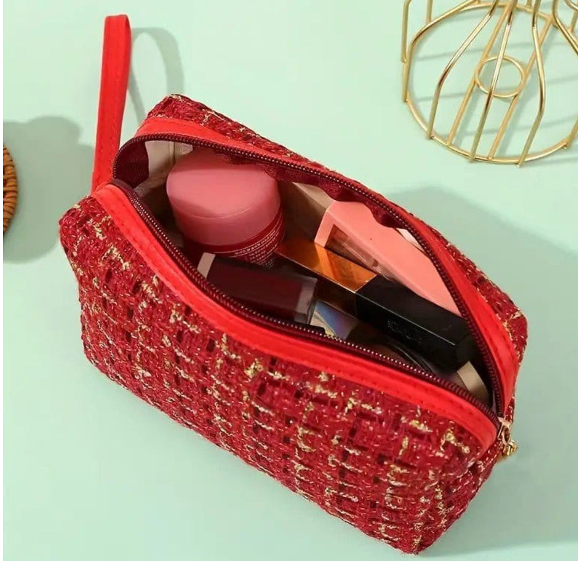 The Tweed Makeup bags