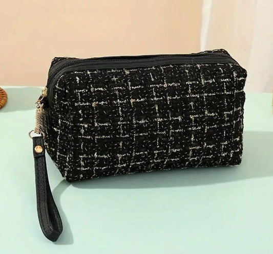 The Tweed Makeup bags