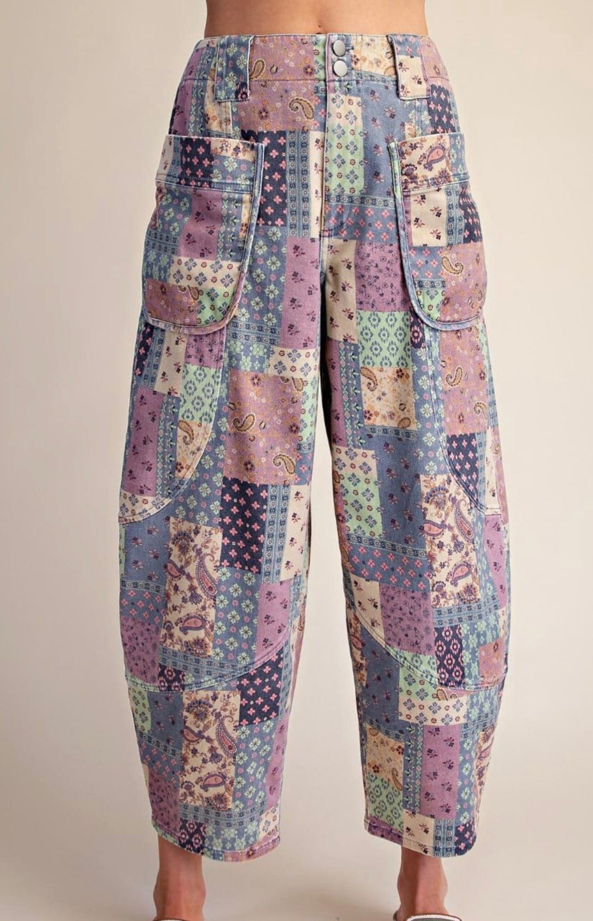 The Patchwork Barrel Pants