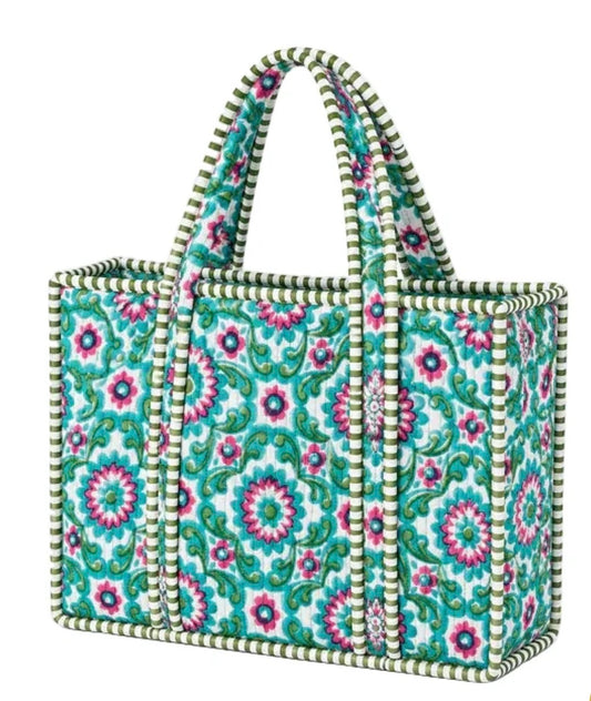 The Aqua Quilted Bag