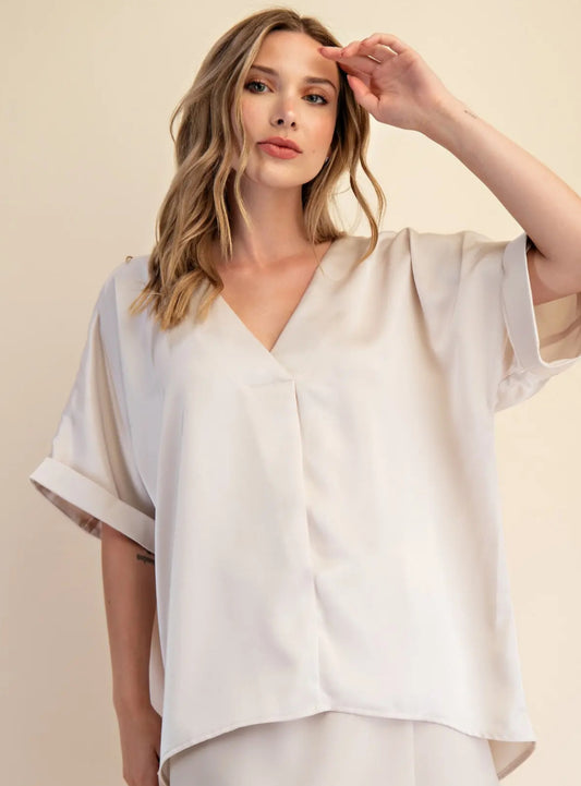 The Heather Blouse (Cream)