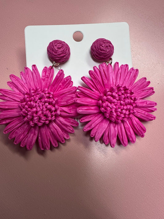 The Flower Rattan Earrings