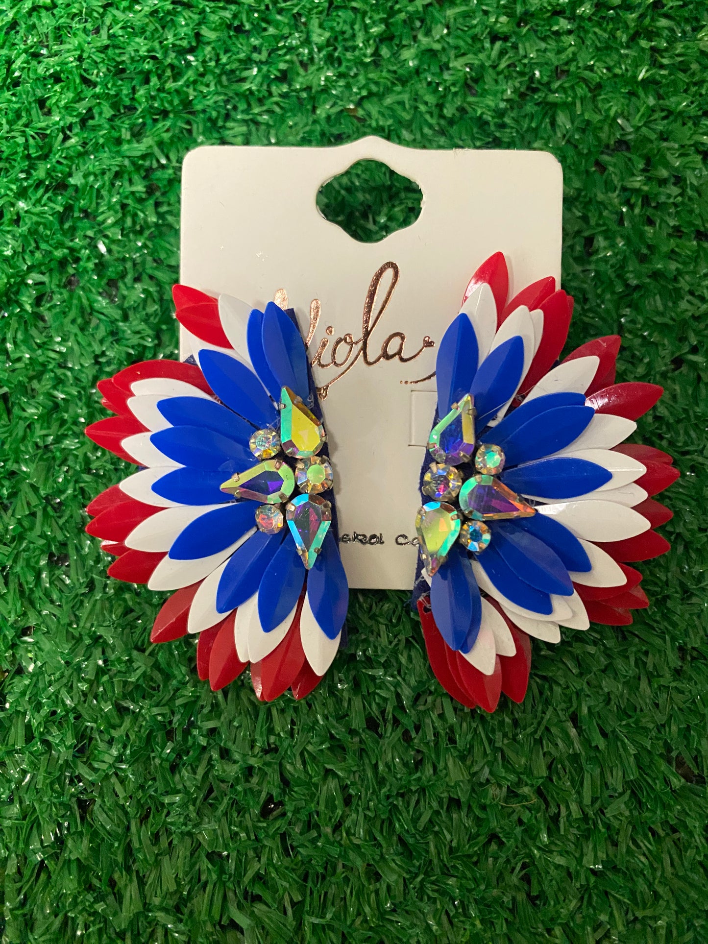 Winged Jewel Earrings