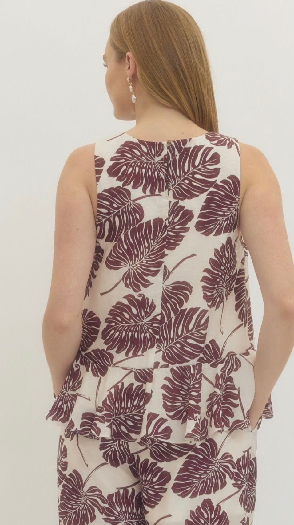 The Palms Frilly Top