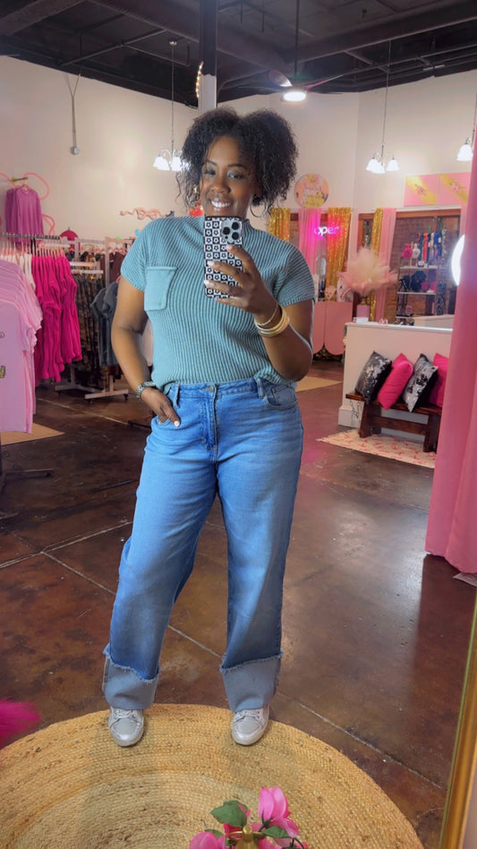 The Lindsey Sweater (Ash Jade)