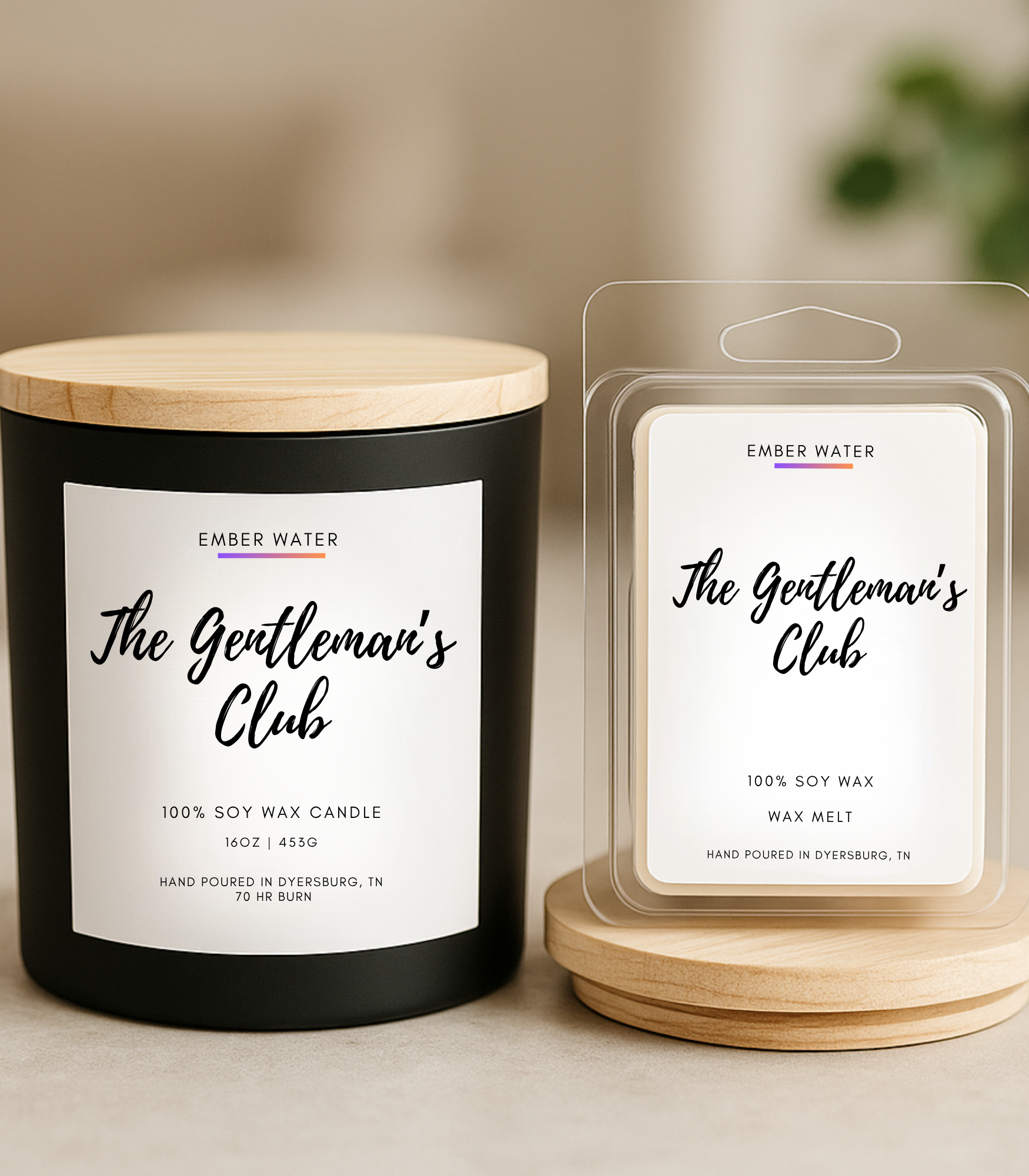 The Gentleman's Club 16 oz 100% Soy Candle