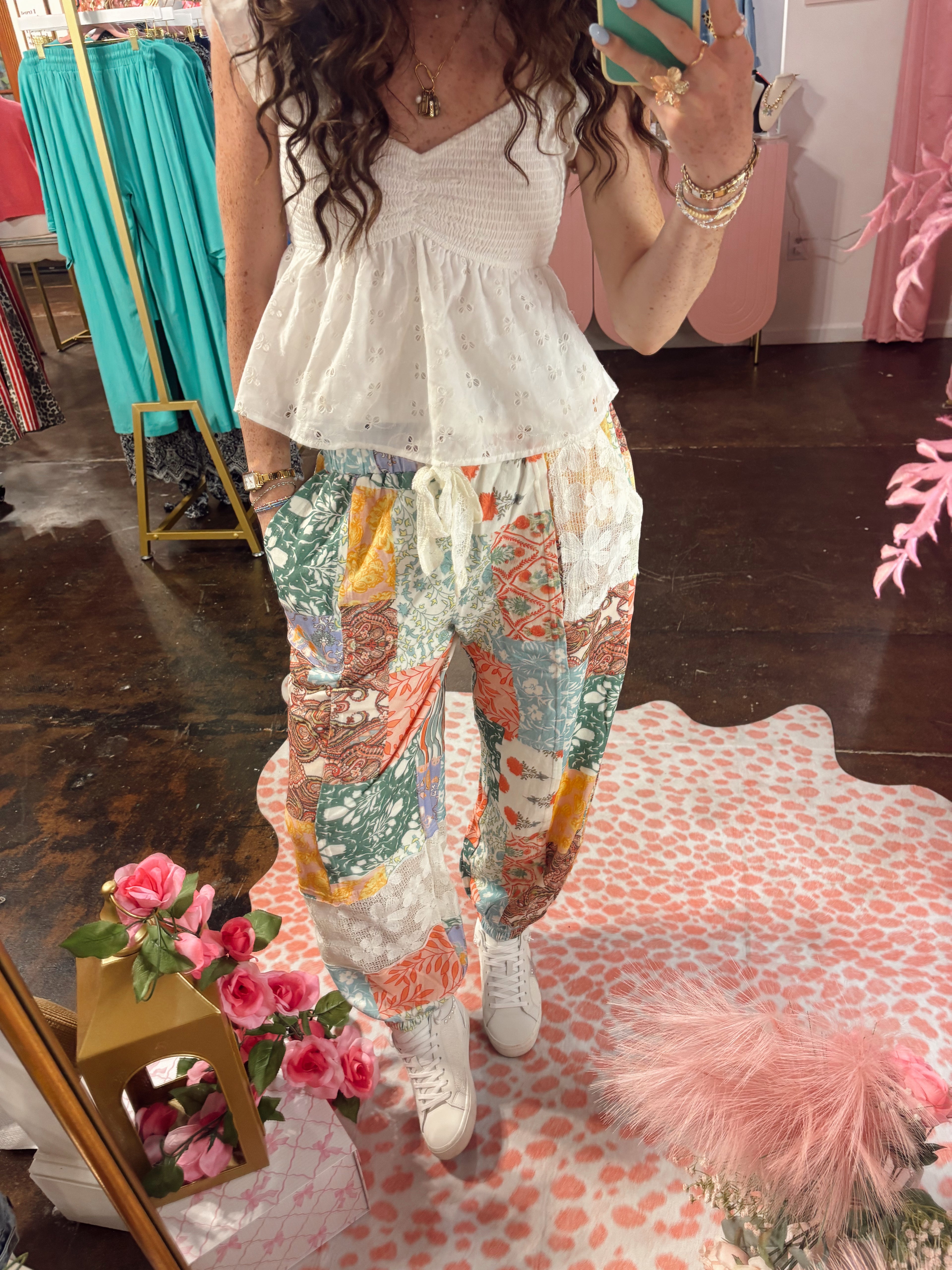 The Pretty Patchwork Print Pants
