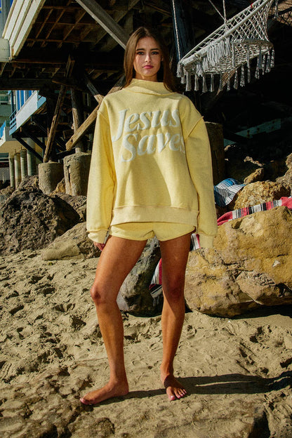 The JESUS SAVES Mockneck