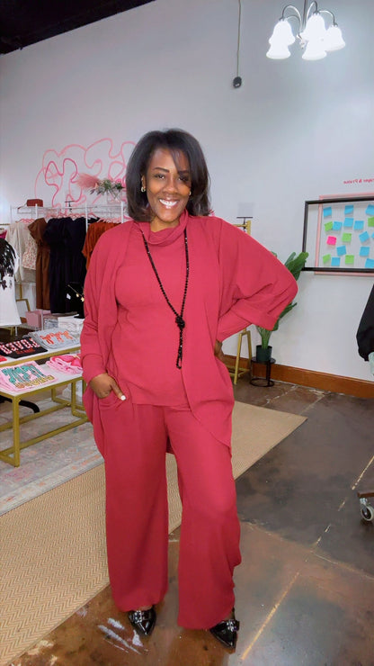 The Claire 3-Piece Set (Wine)