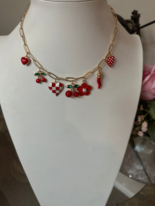 The Cherry Pop Charm Necklace