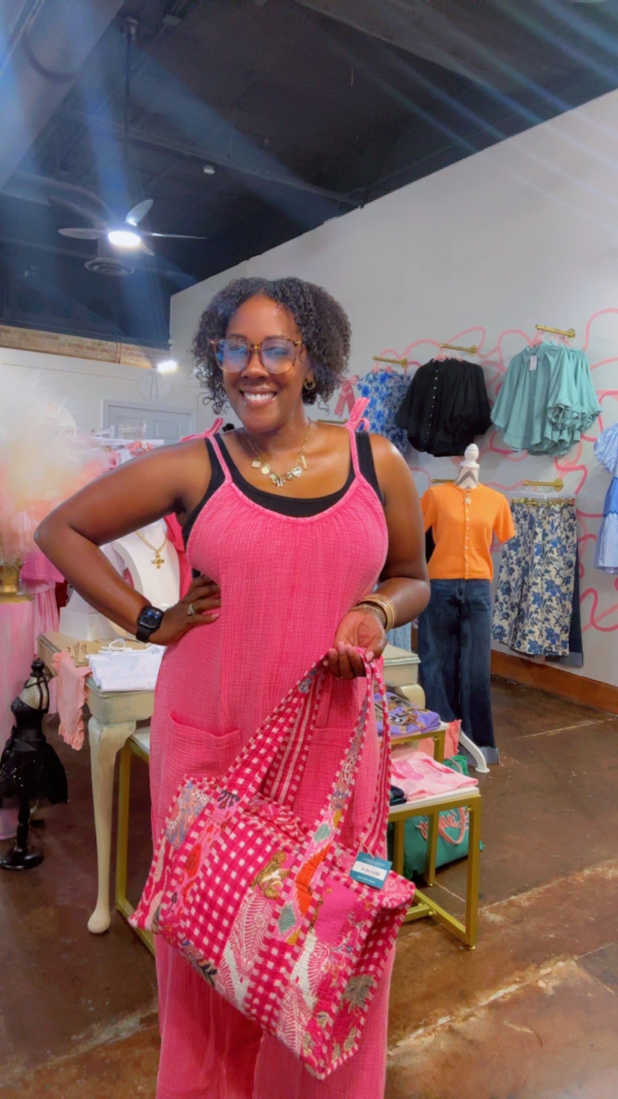 The Bubblegum Jumpsuit: Washed Fuchsia / M