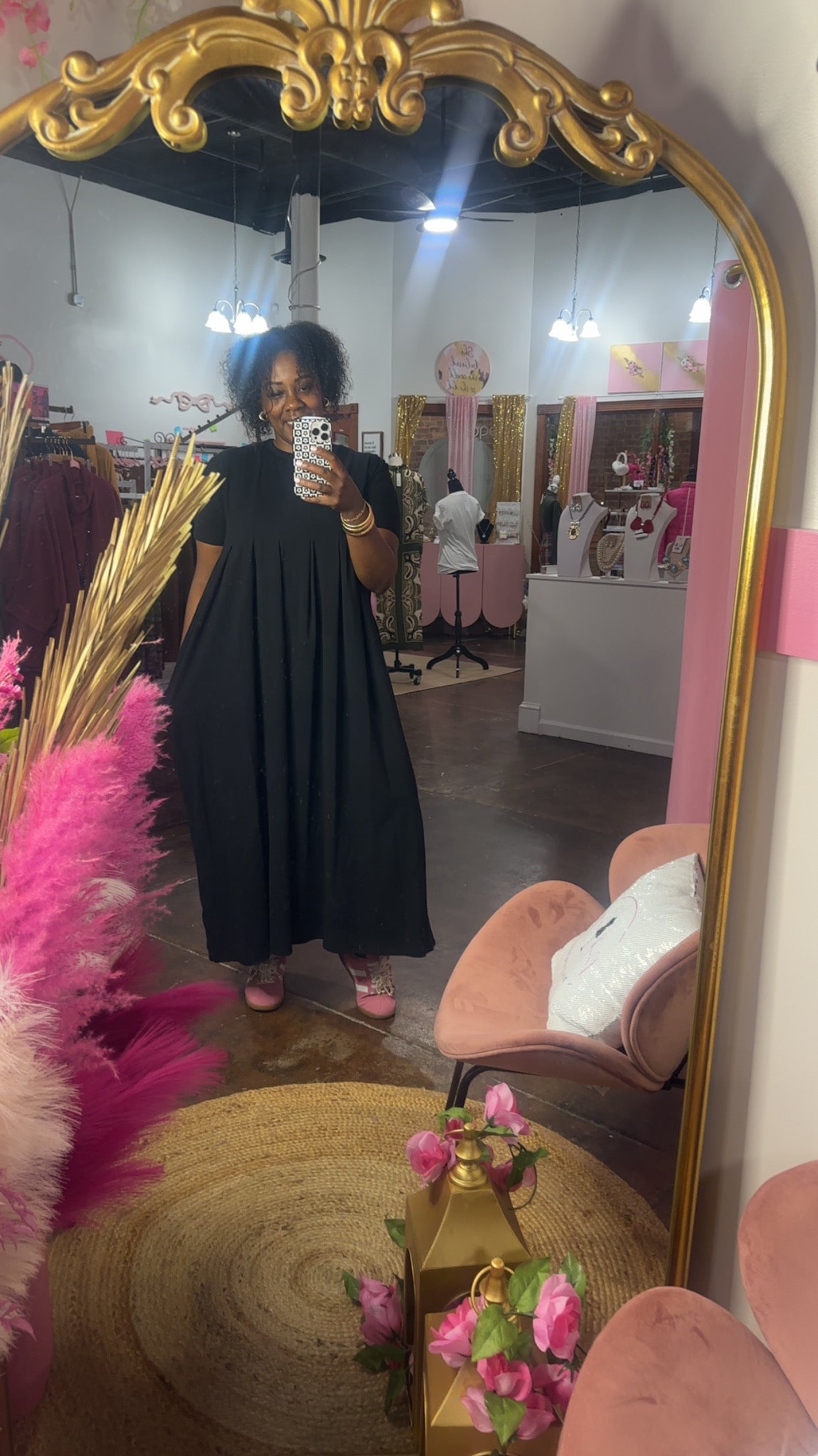 The Spring Pleats Maxi Dress