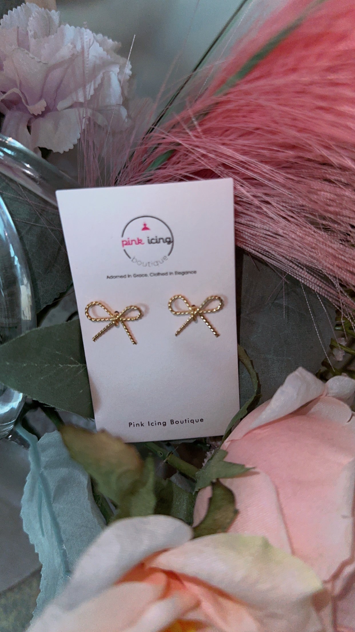 The Textured Bow Earrings