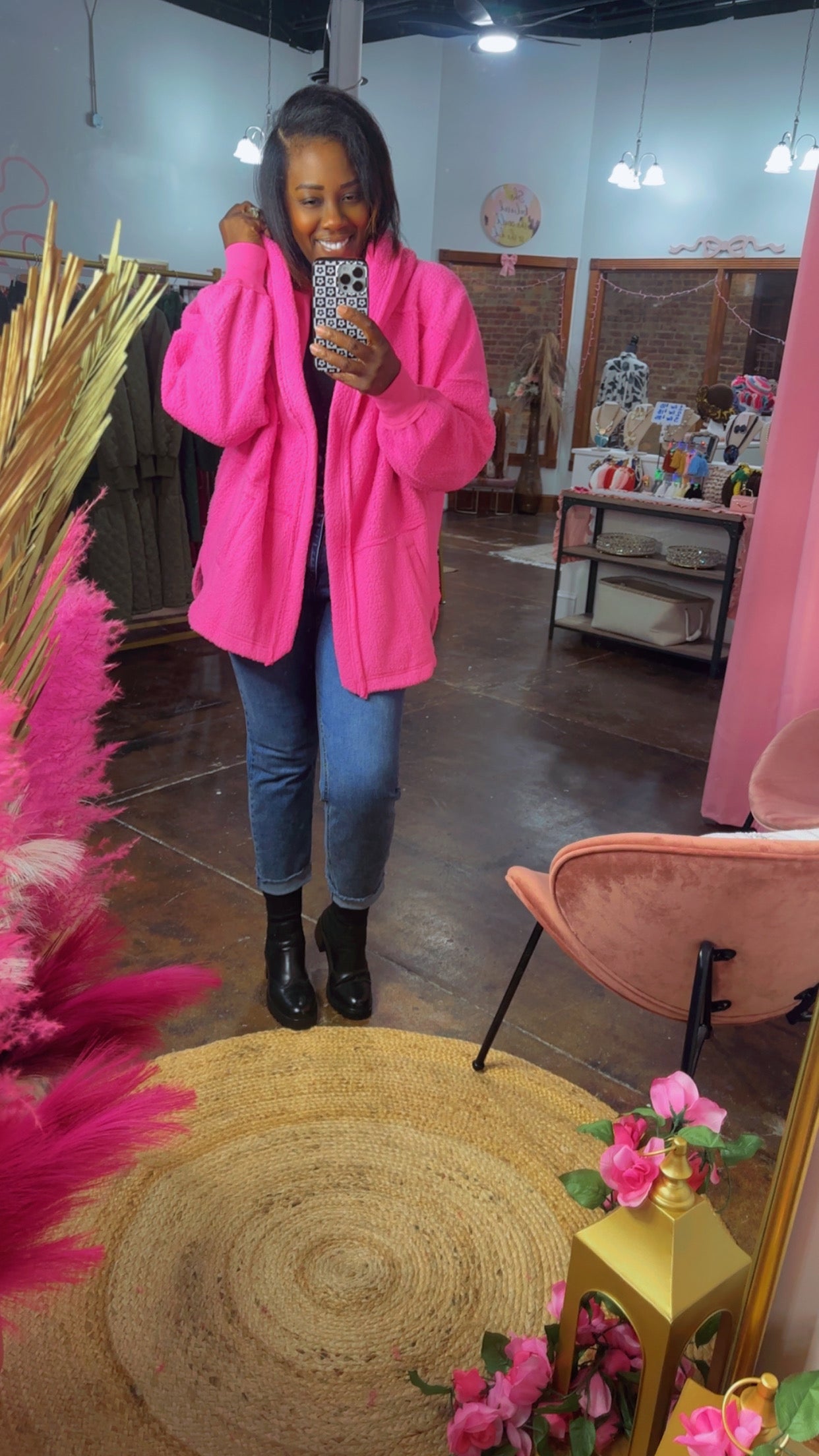 The Bubblegum Sherpa Jacket