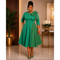 The Sequin Midi Dress GREEN