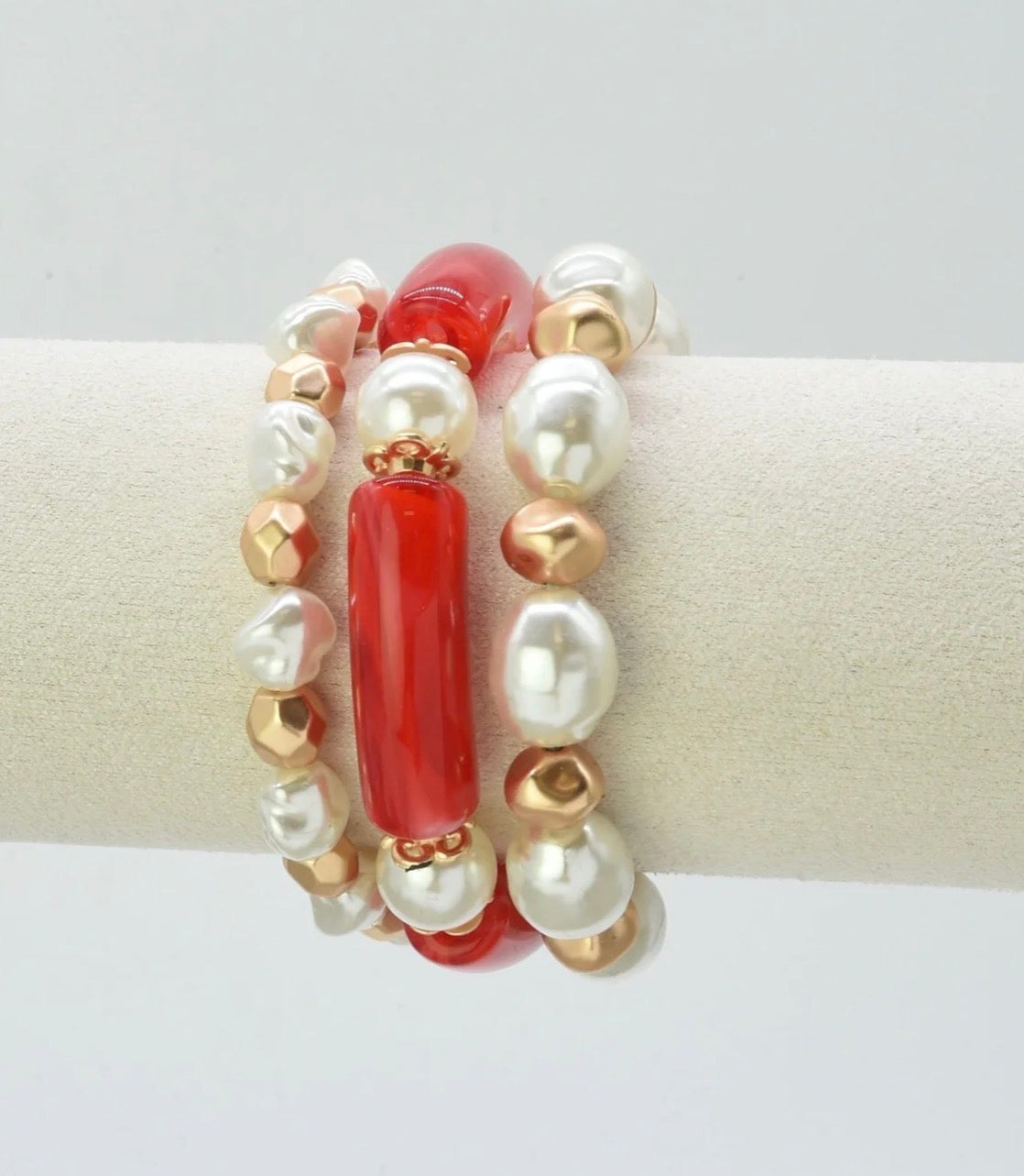 The Halle 3 Piece Stretch Bracelet Set