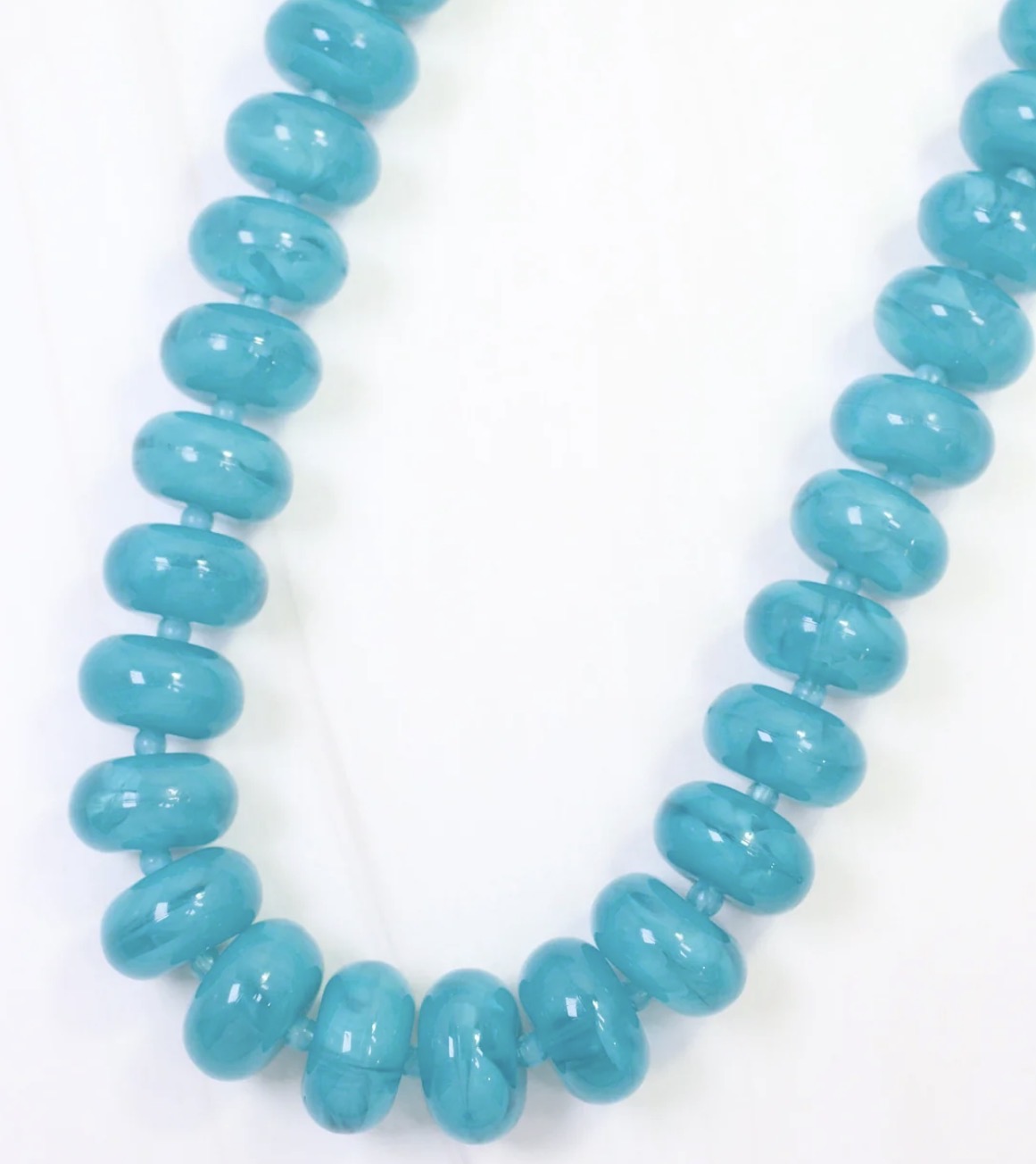 The Davis Beaded Necklace-Turquoise