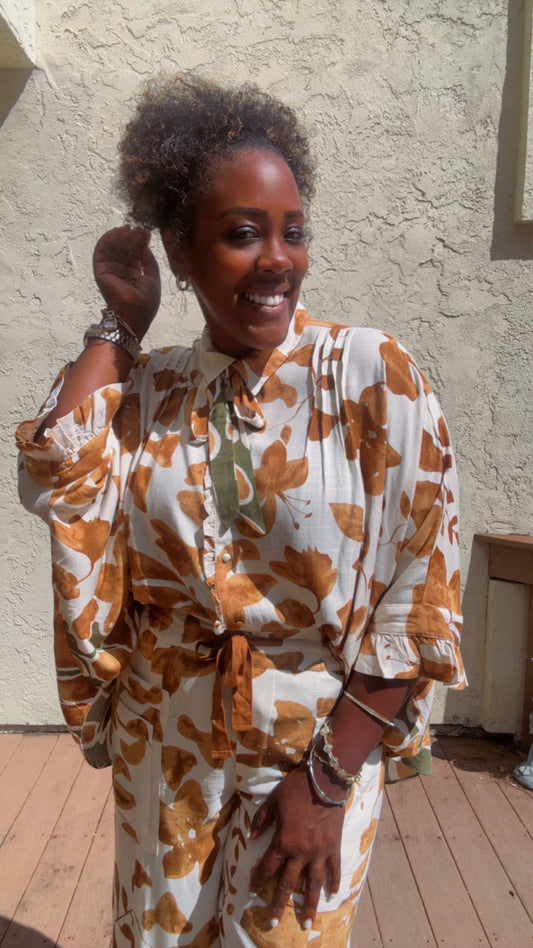 The Ruffled Leaf Blouse