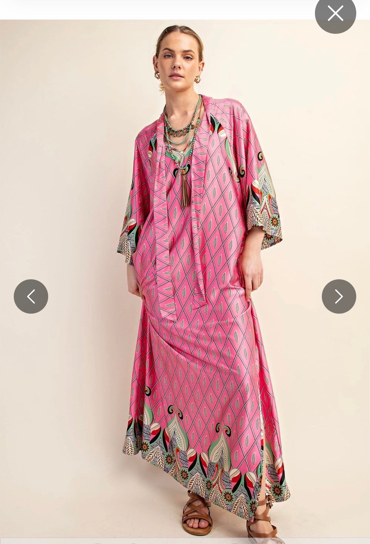 The Cabana Satin Maxi Dress