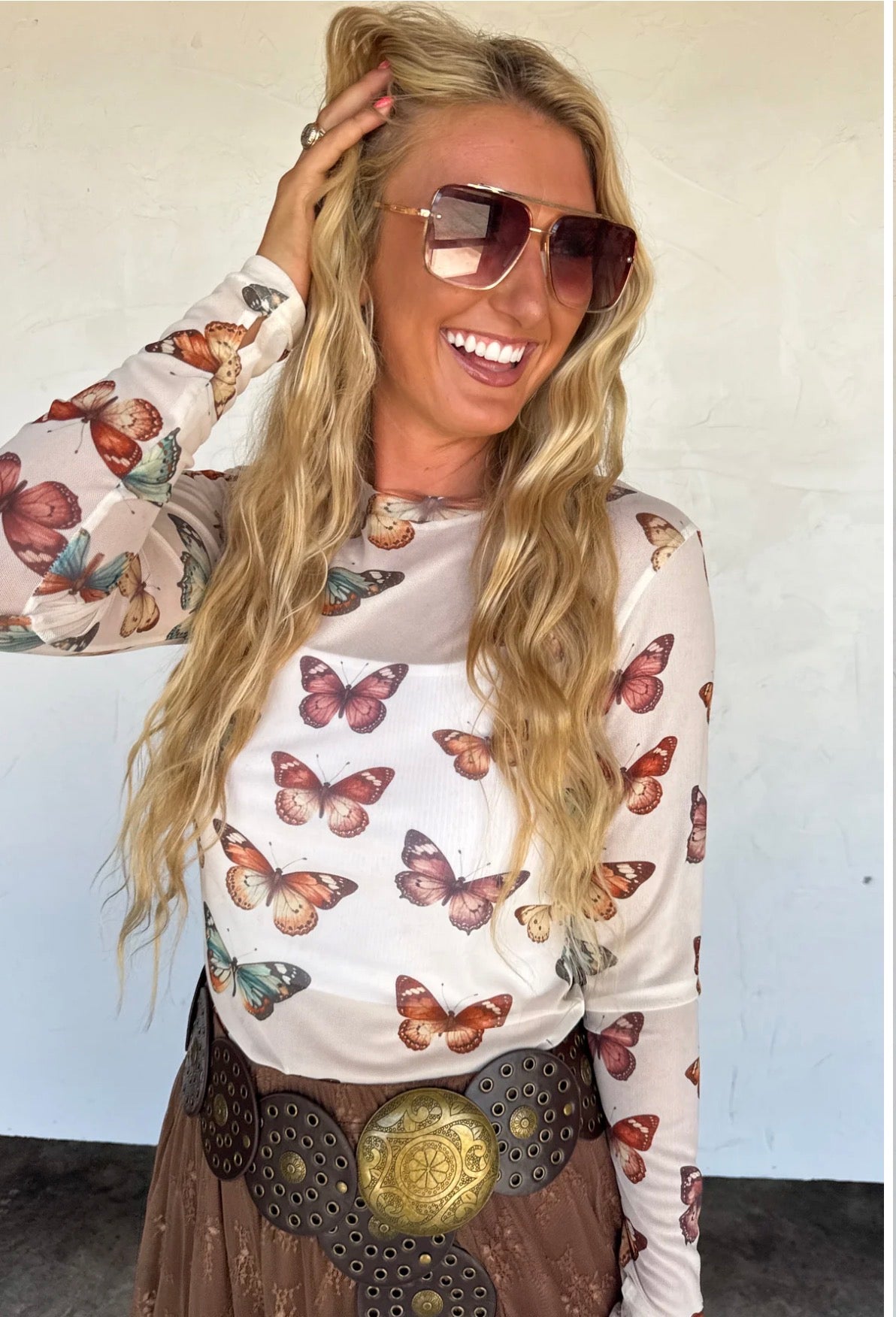 The Butterfly Mesh Top