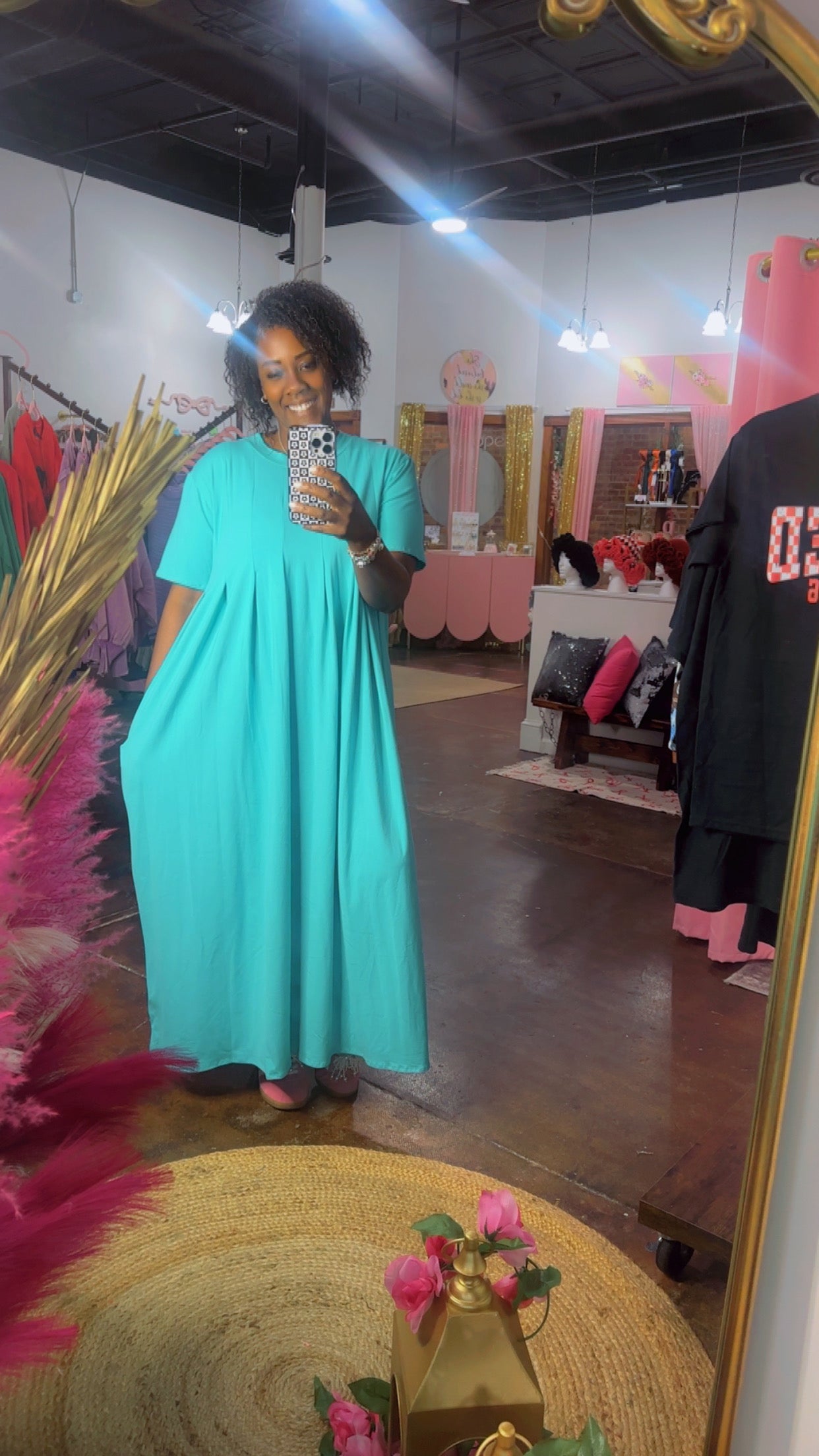 The Spring Pleats Maxi Dress