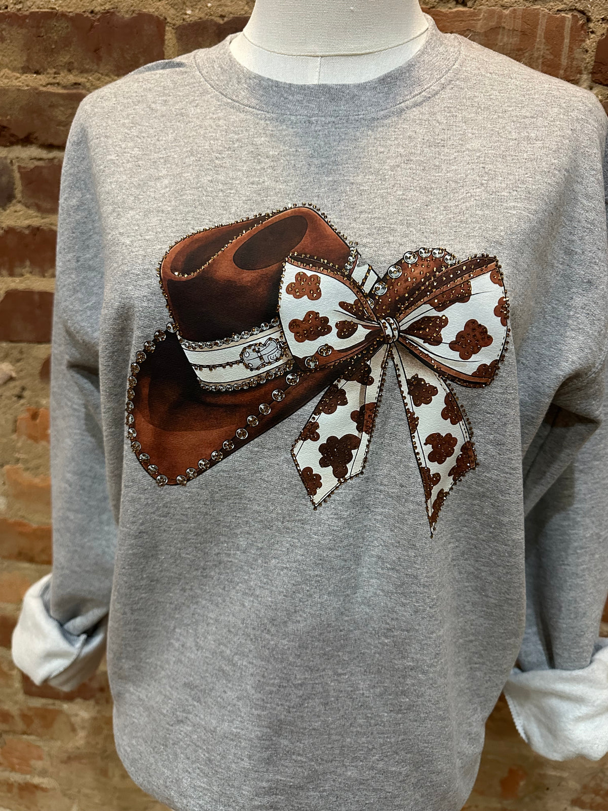 The Bling Cowgirl Hat Sweatshirt