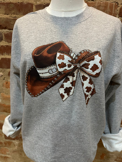 The Bling Cowgirl Hat Sweatshirt