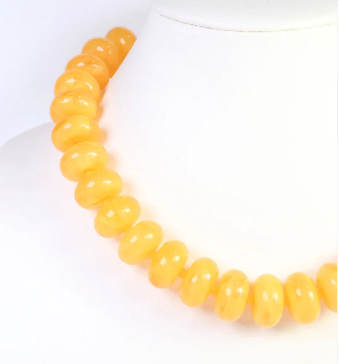 The Davis Beaded Necklace-Mustard
