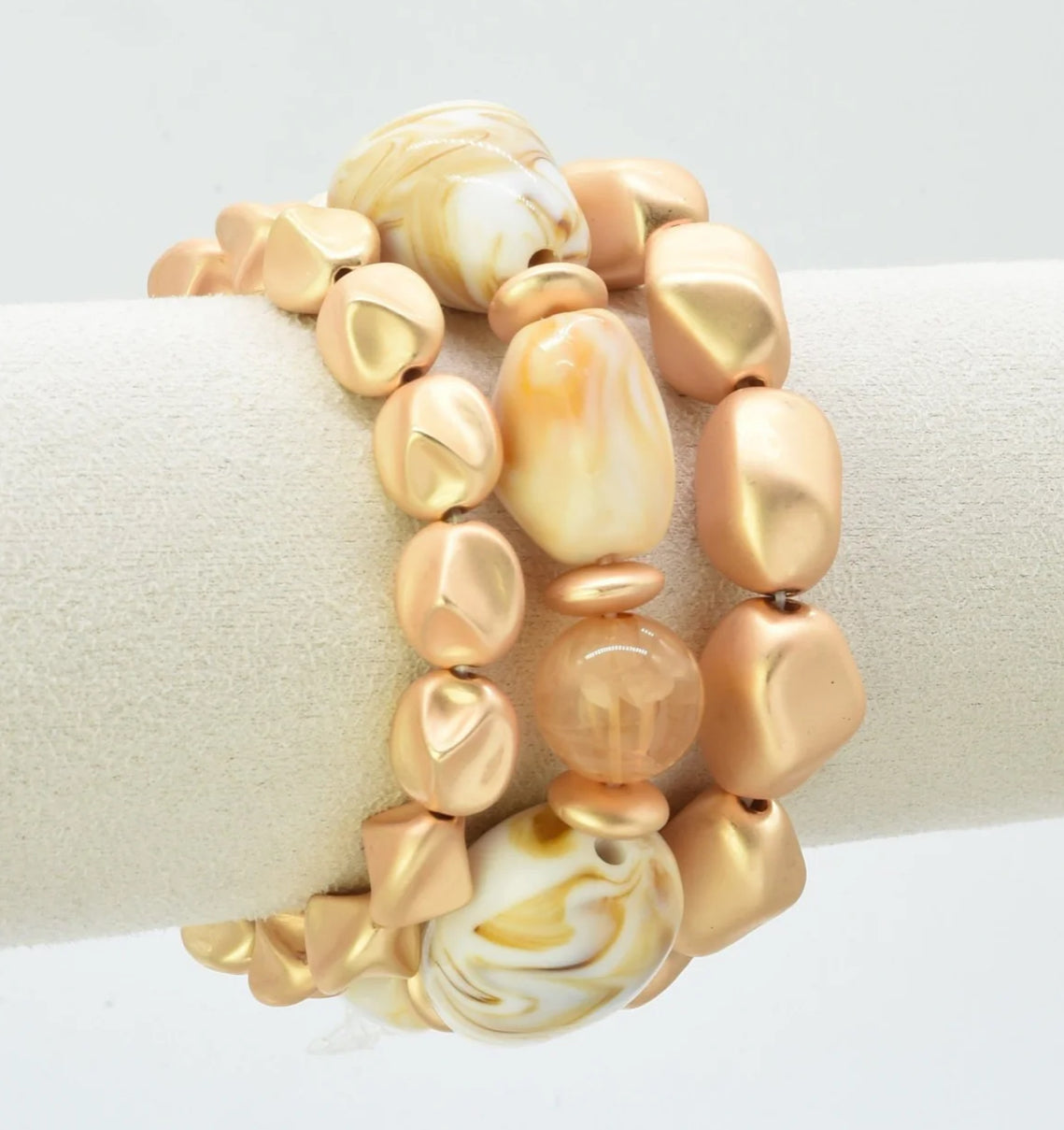 The Halle 3 Piece Stretch Bracelet Set