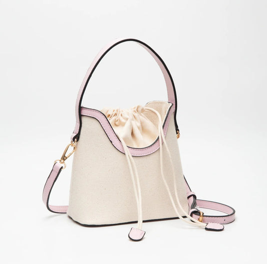 The Kiersten Canvas Drawstring Satchel Bag