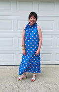 The Polka Dot Lady Dress-Blue/Pink