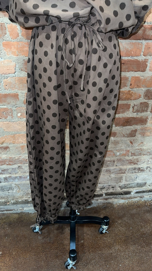 The Mocha Dots Jogger Pant