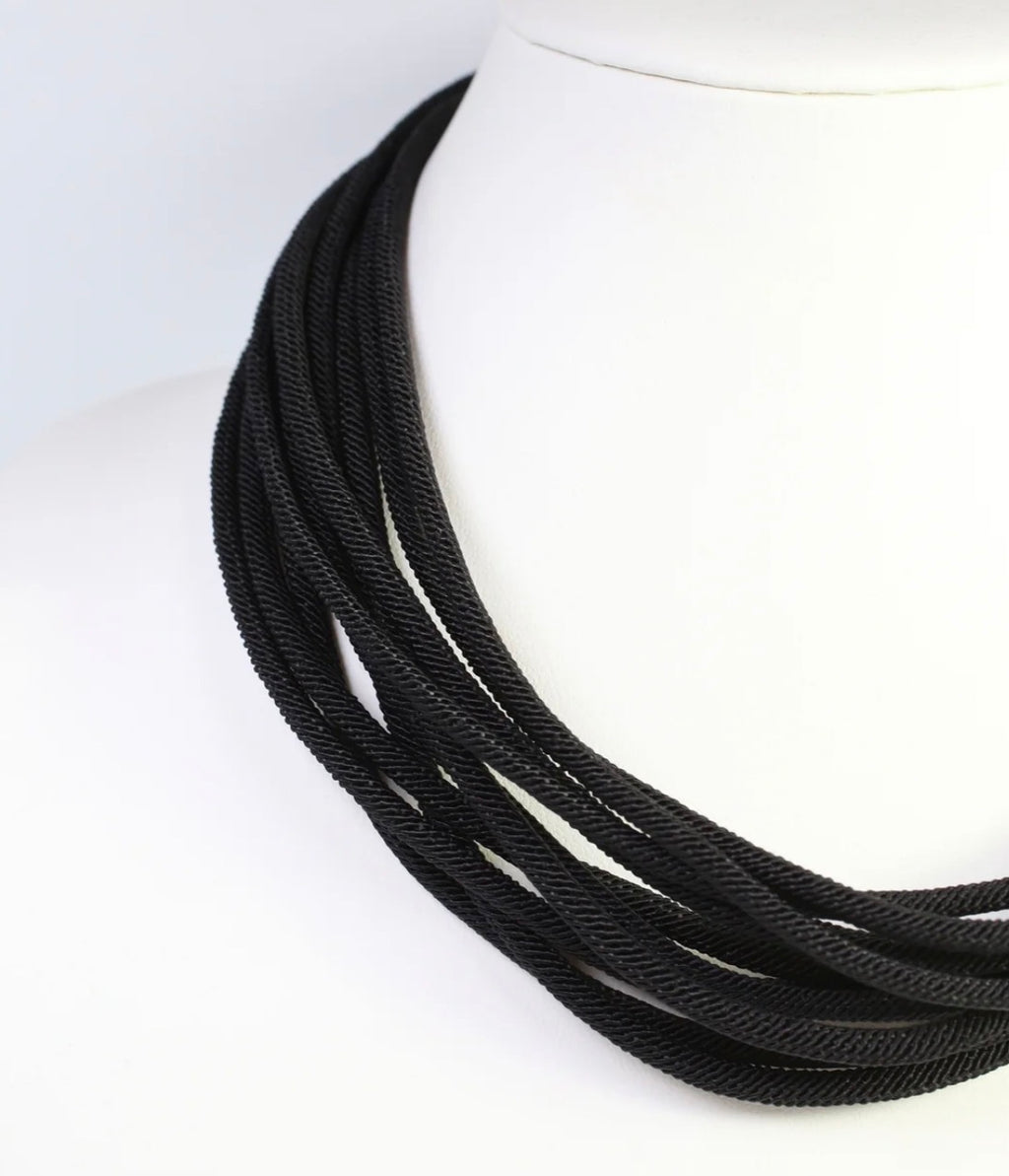 The Cranston Cord Necklace-Black