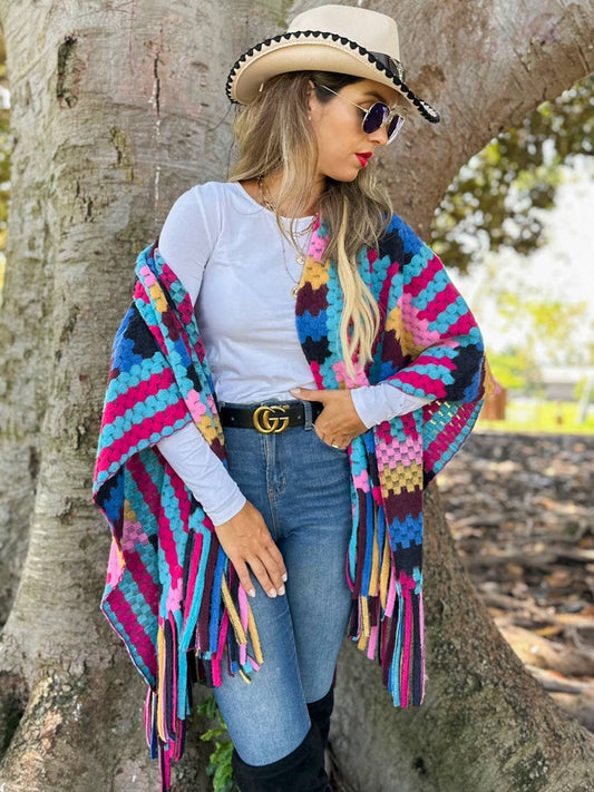Lyric Multi-Colored  Wrap / One Size