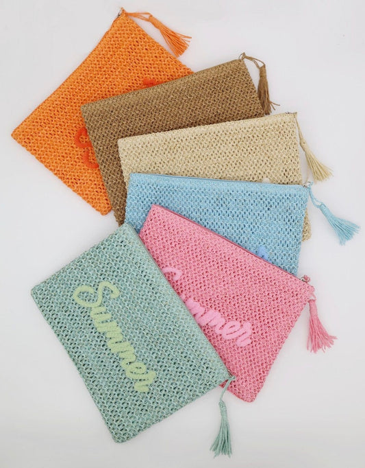 The Straw Summer Pouch