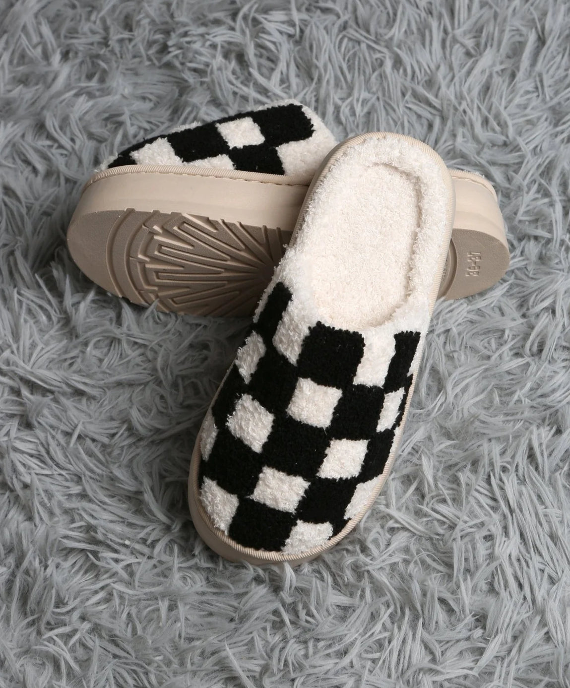 The Super Lux Checker Platform Slippers