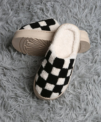 The Super Lux Checker Platform Slippers