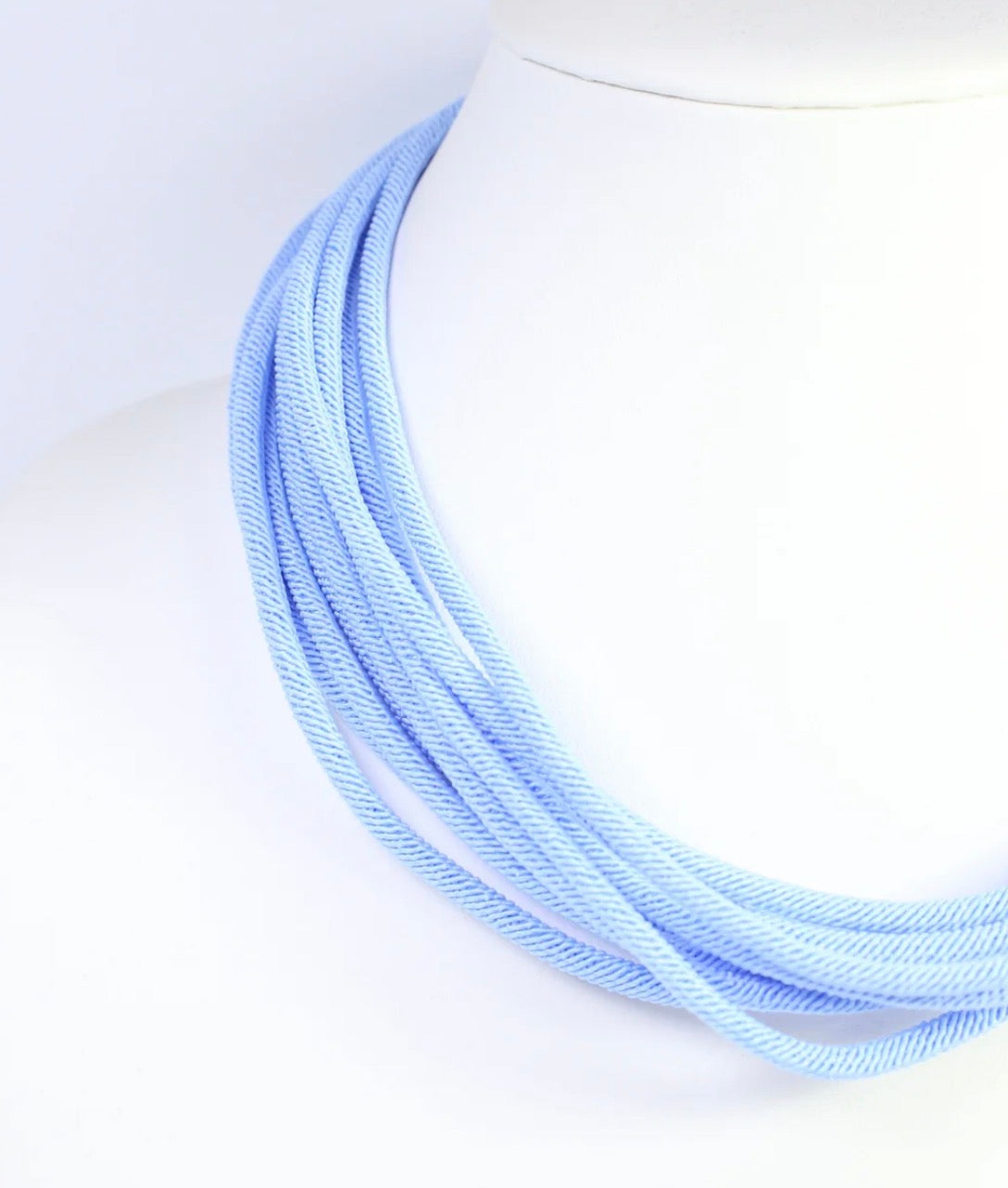 The Cranston Cord Necklace-Light Blue