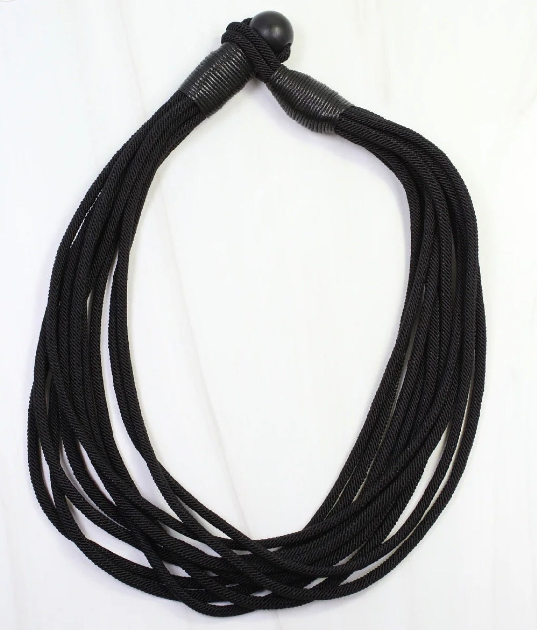 The Cranston Cord Necklace-Black